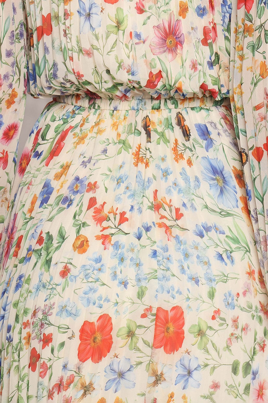 Hilary Pleated Maxi Dress - Garden Floral | Petal & Pup USA