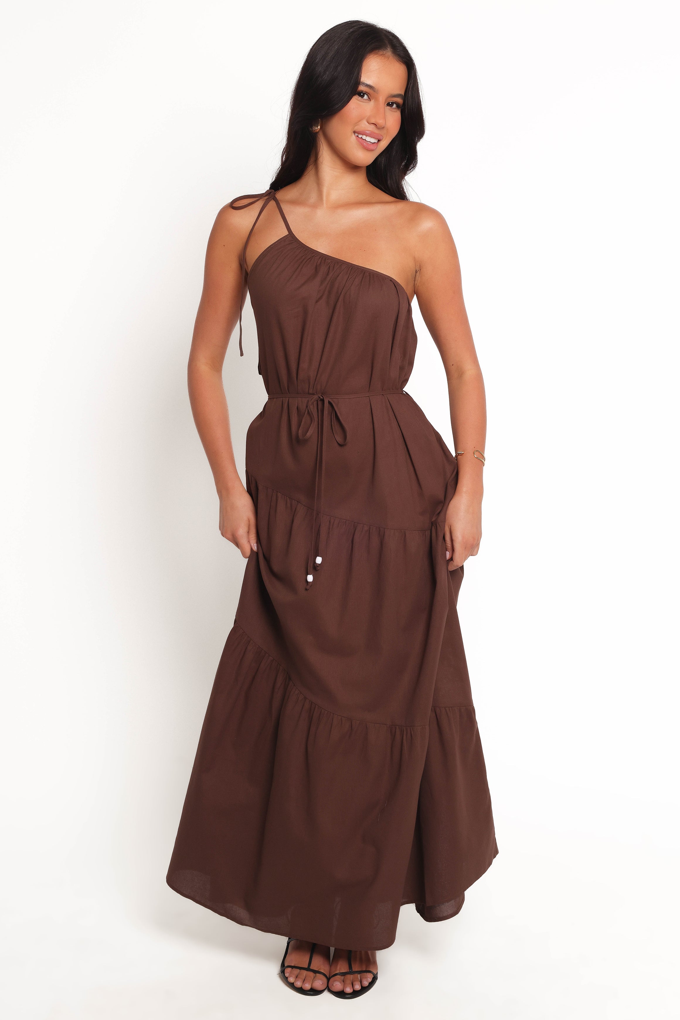Petal and Pup USA DRESSES Hilde Maxi Dress - Chocolate