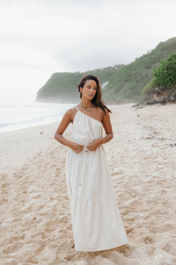 Petal and Pup USA DRESSES Hilde Maxi Dress - Oatmeal