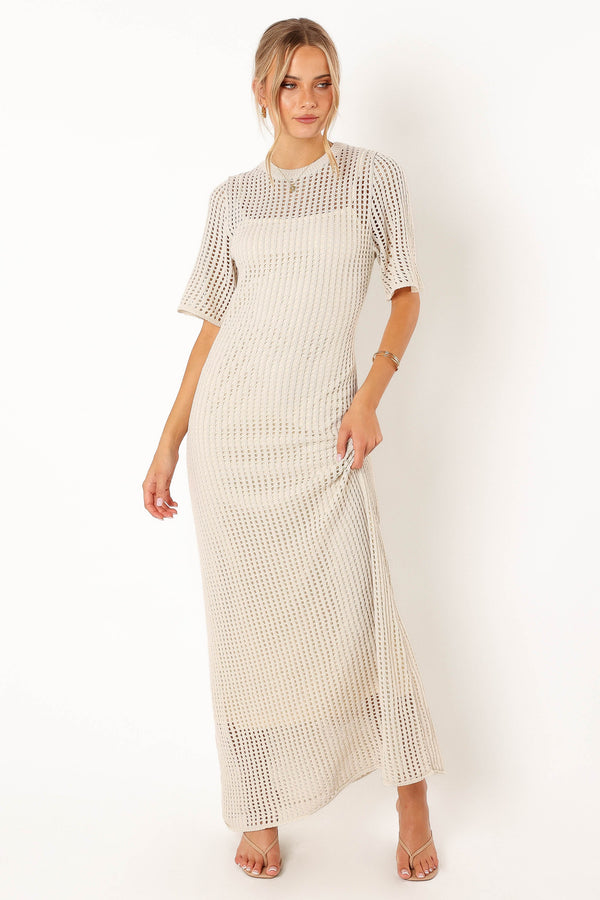 Petal and Pup USA DRESSES Hollie Maxi Dress - Cream