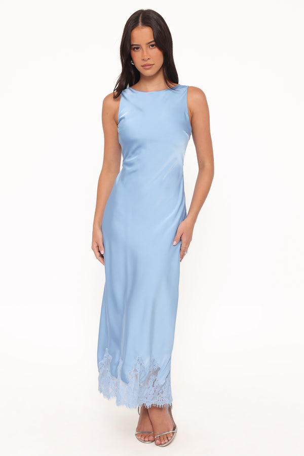 Petal and Pup USA DRESSES Honey Maxi Dress - Cornflower Blue