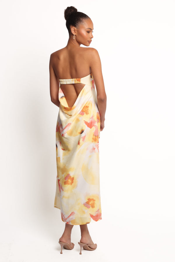 Petal and Pup USA DRESSES Hydra Maxi Dress - Yellow Floral (Hold for Rack)