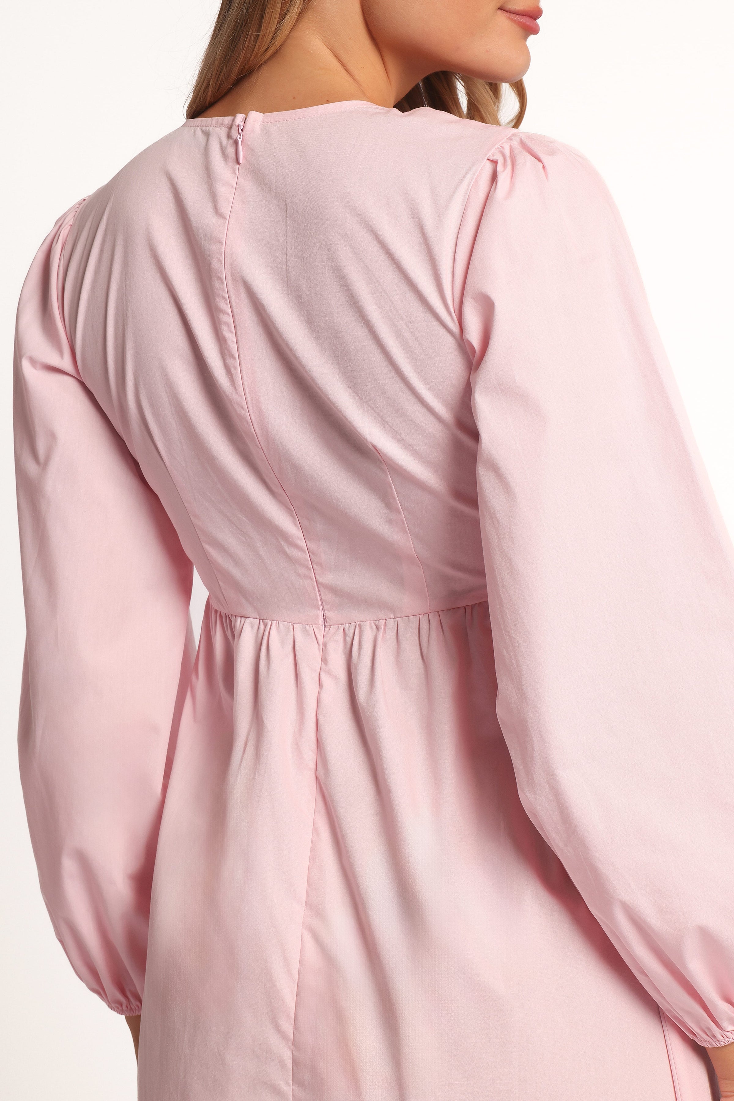 pink dress with long sleeves Petal and Pup Women's Ilyana Long Sleeve Maxi Dress