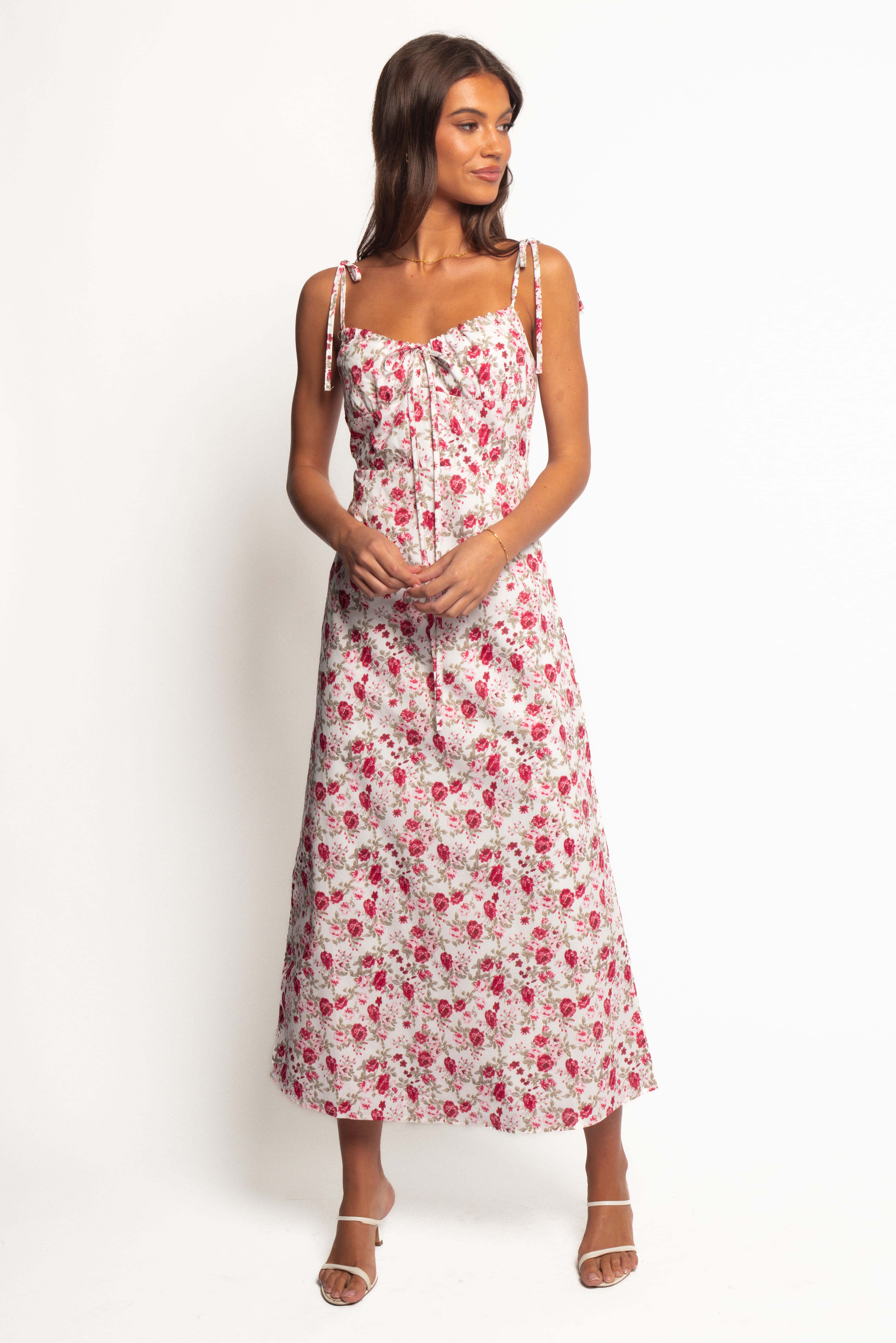 Imelda Midi Dress - Rose Print | Petal & Pup USA