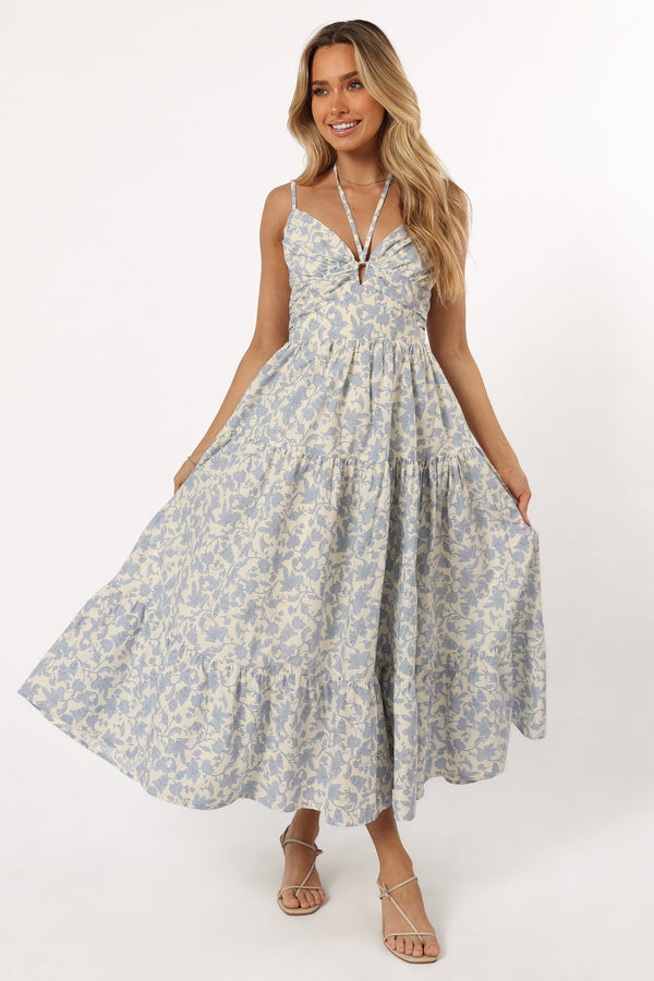 Petal and Pup USA DRESSES Indy Midi Dress - Blue