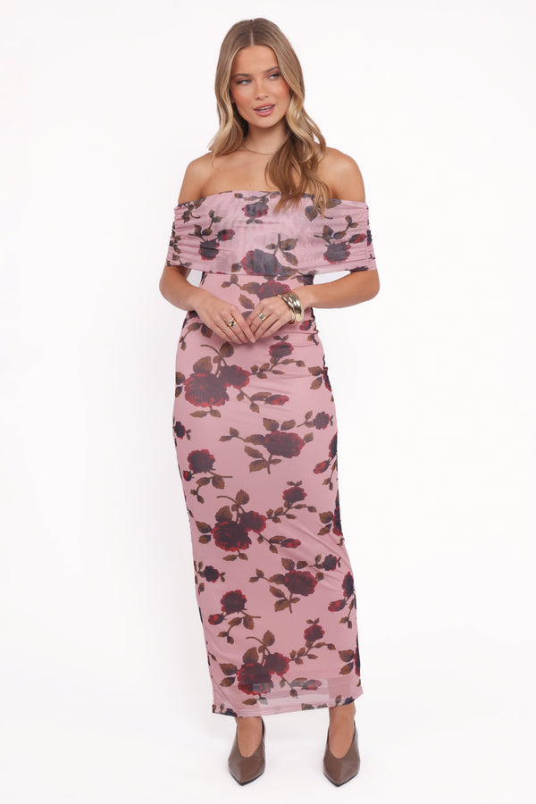 Petal and Pup USA DRESSES Indya Maxi Dress - Pink Floral