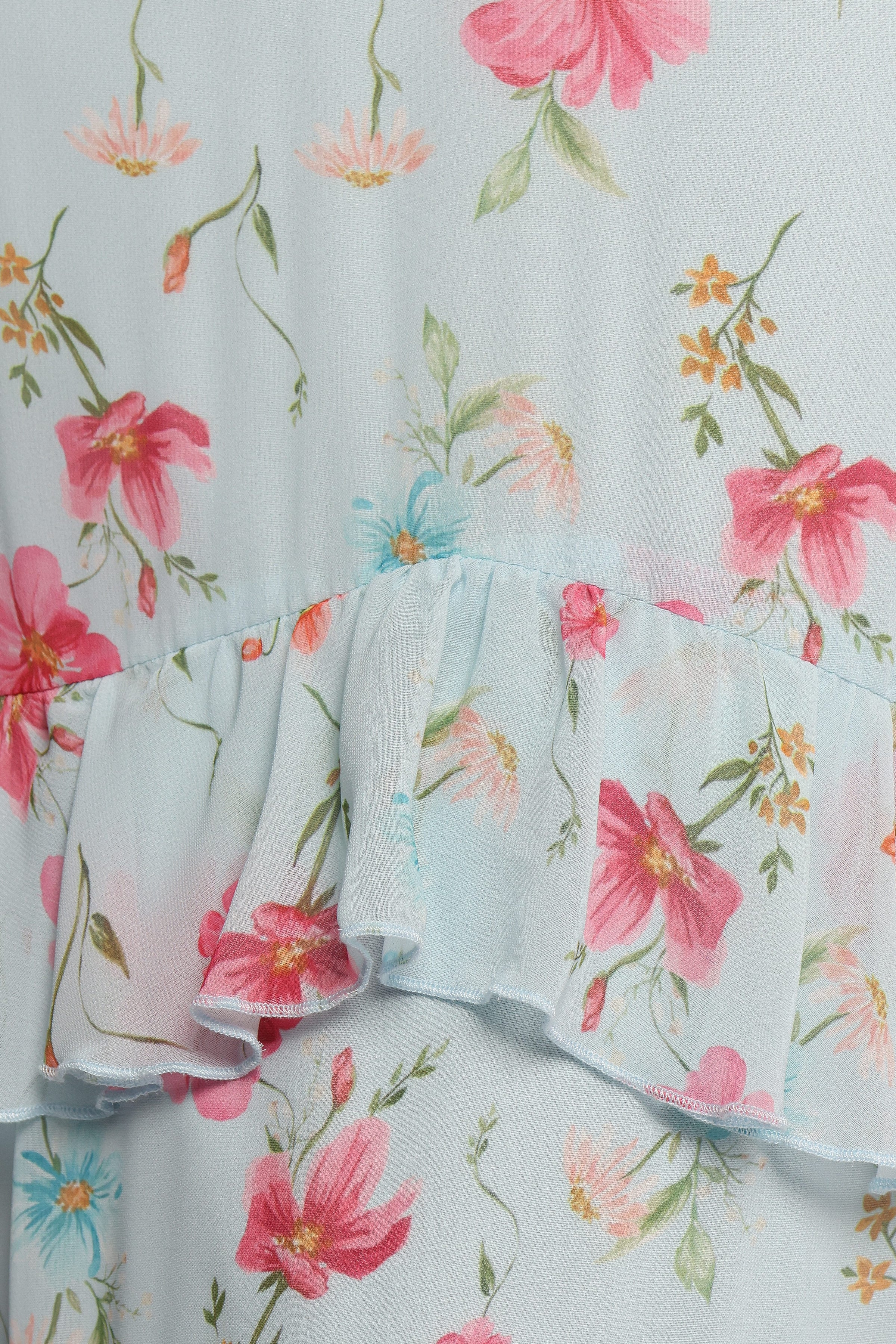 Petal and Pup USA DRESSES Irelynn Maxi Dress - Blue Floral (Hold for Rack)