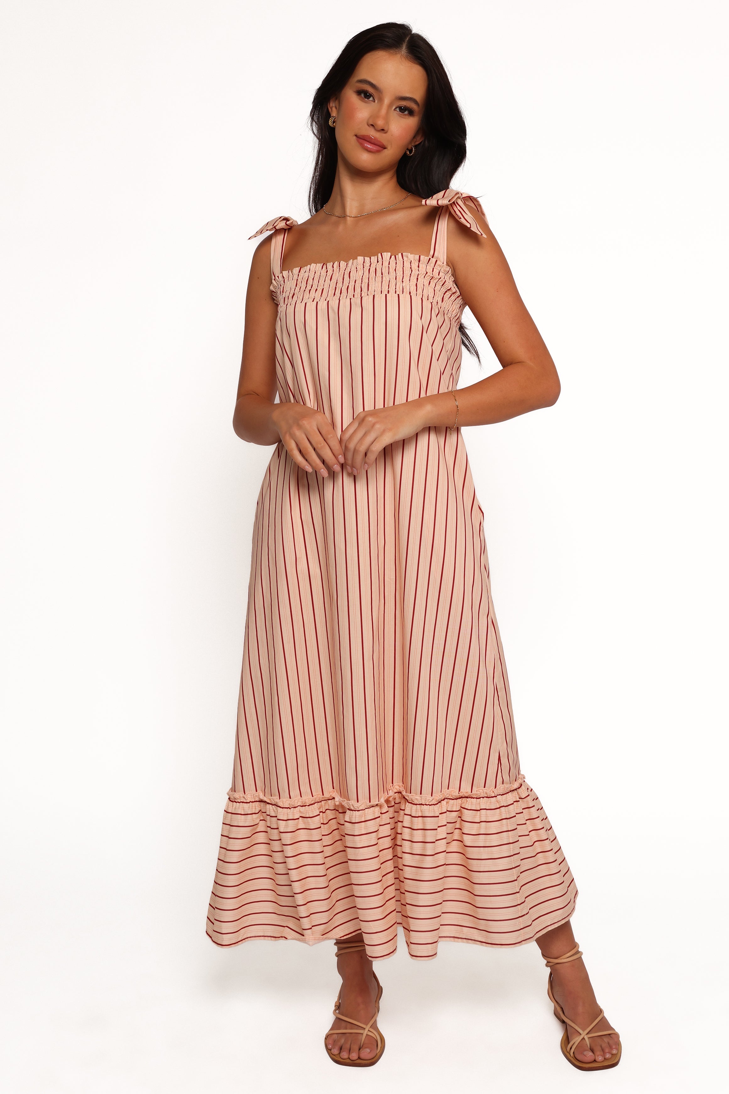 Petal and Pup USA DRESSES Irina Maxi Dress - Pink Stripe