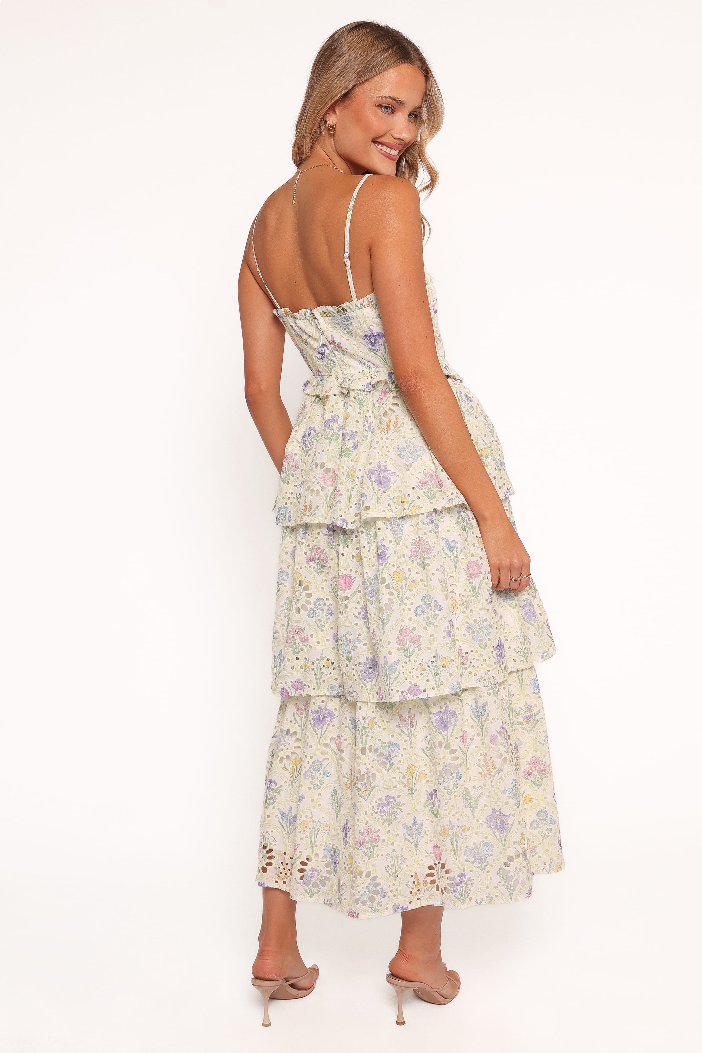 Petal and Pup USA DRESSES Iveta Midi Dress - Multi Floral (Hold for Amazon)