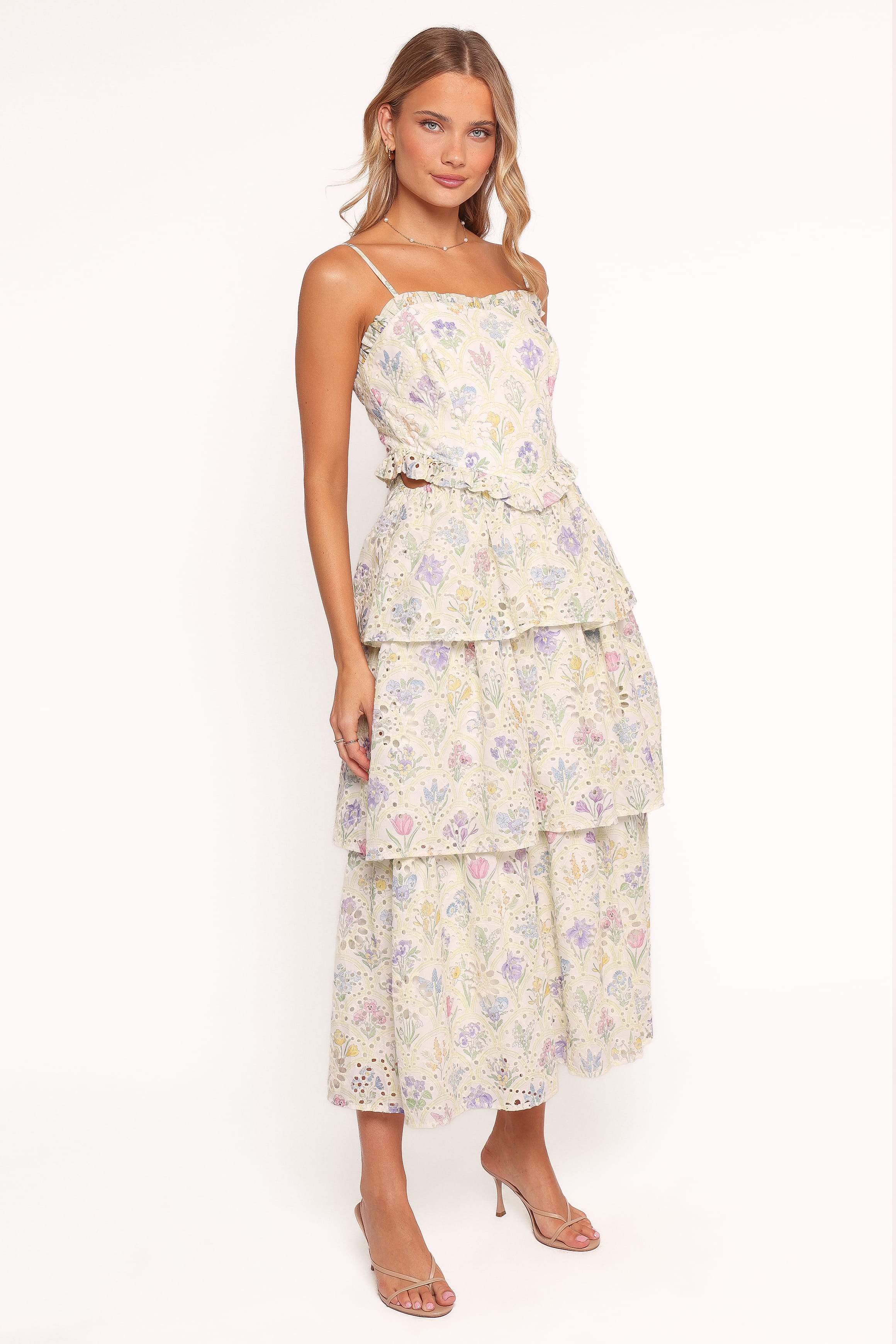 Petal and Pup USA DRESSES Iveta Midi Dress - Multi Floral (Hold for Amazon)
