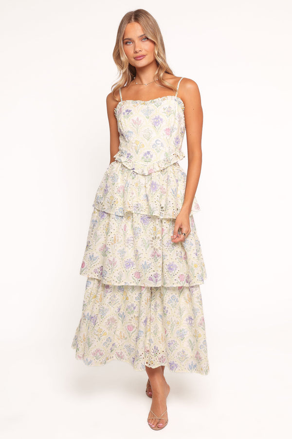 Petal and Pup USA DRESSES Iveta Midi Dress - Multi Floral (Hold for Amazon)