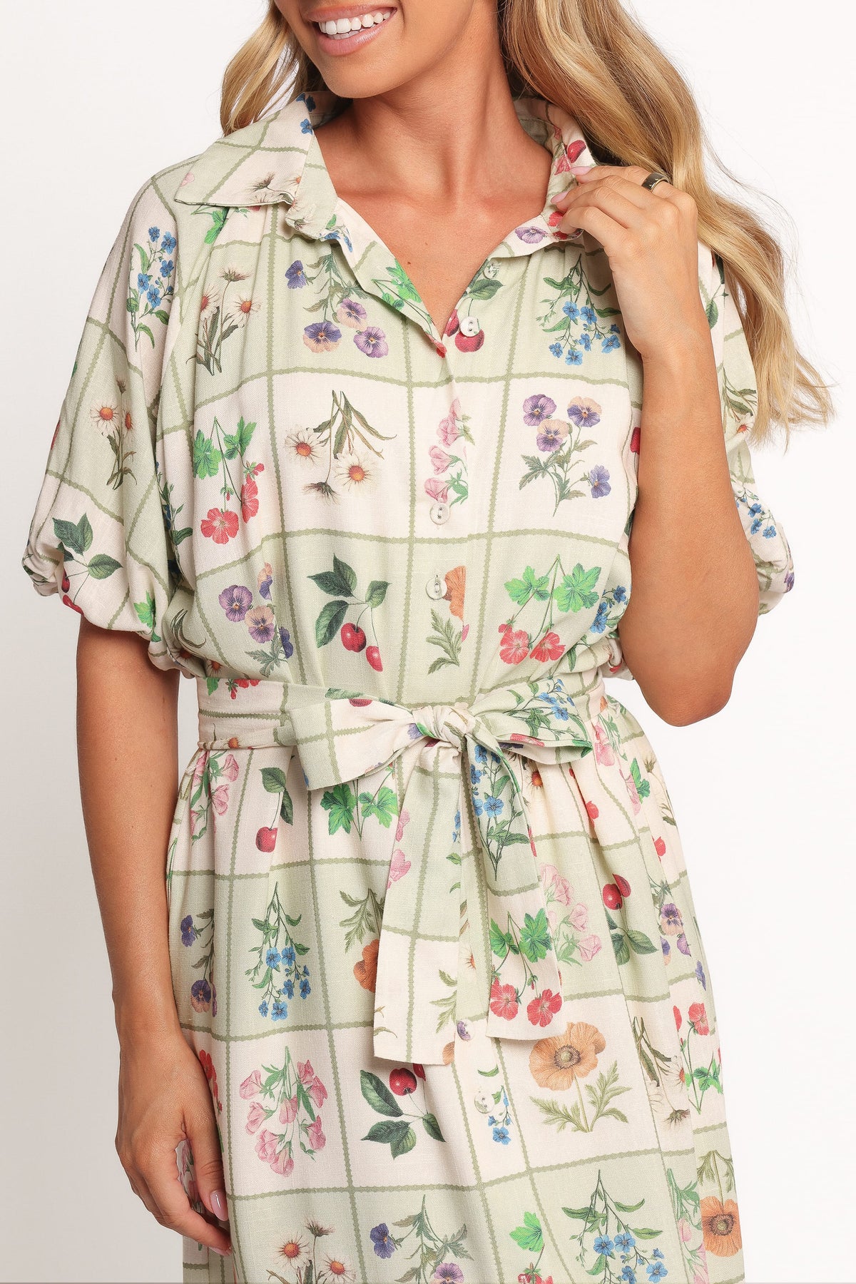 James Button Through Maxi Dress - Flower Market James Button Through Maxi Dress - Flower Market