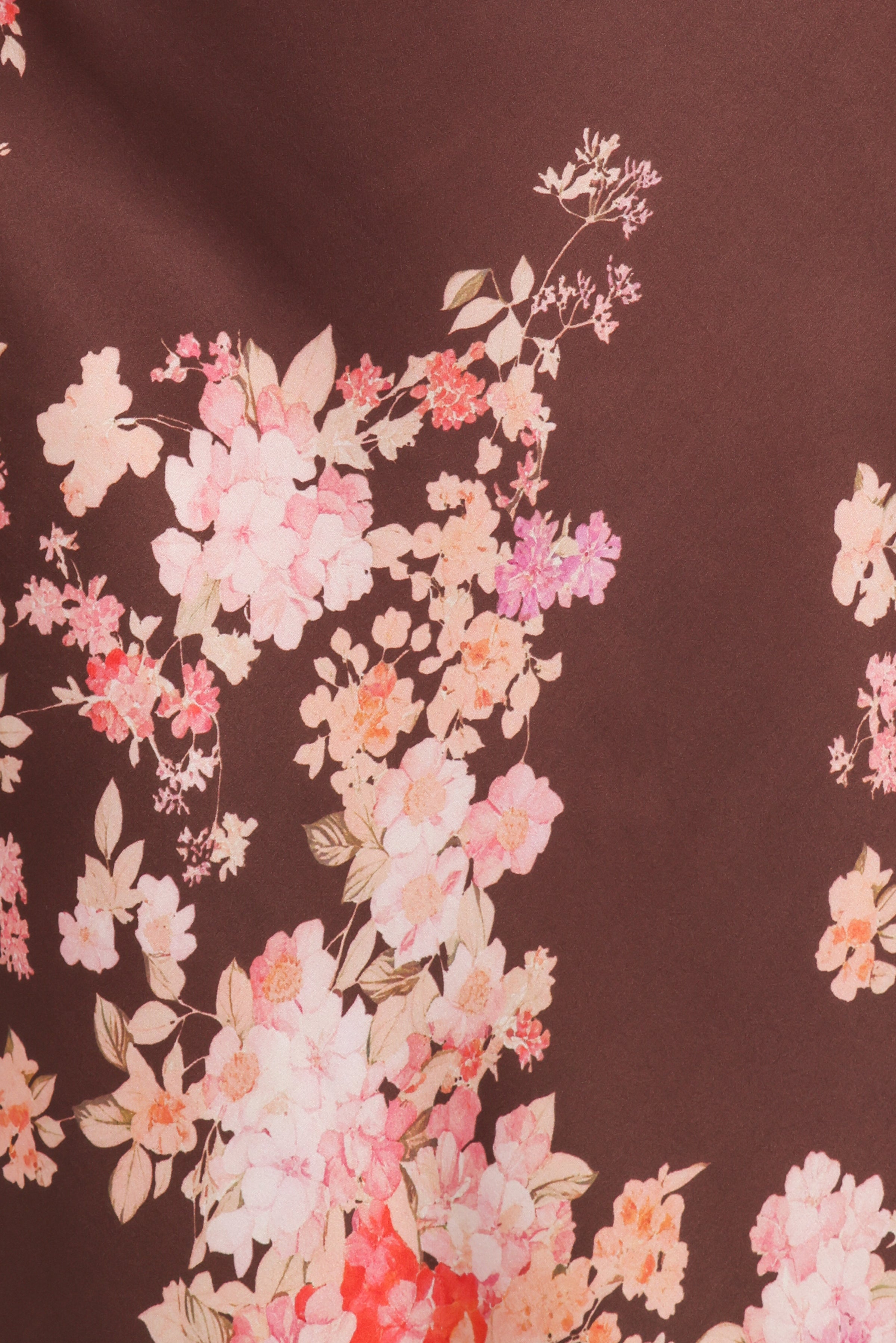 Petal and Pup USA DRESSES Jamila Midi Dress - Brown Floral