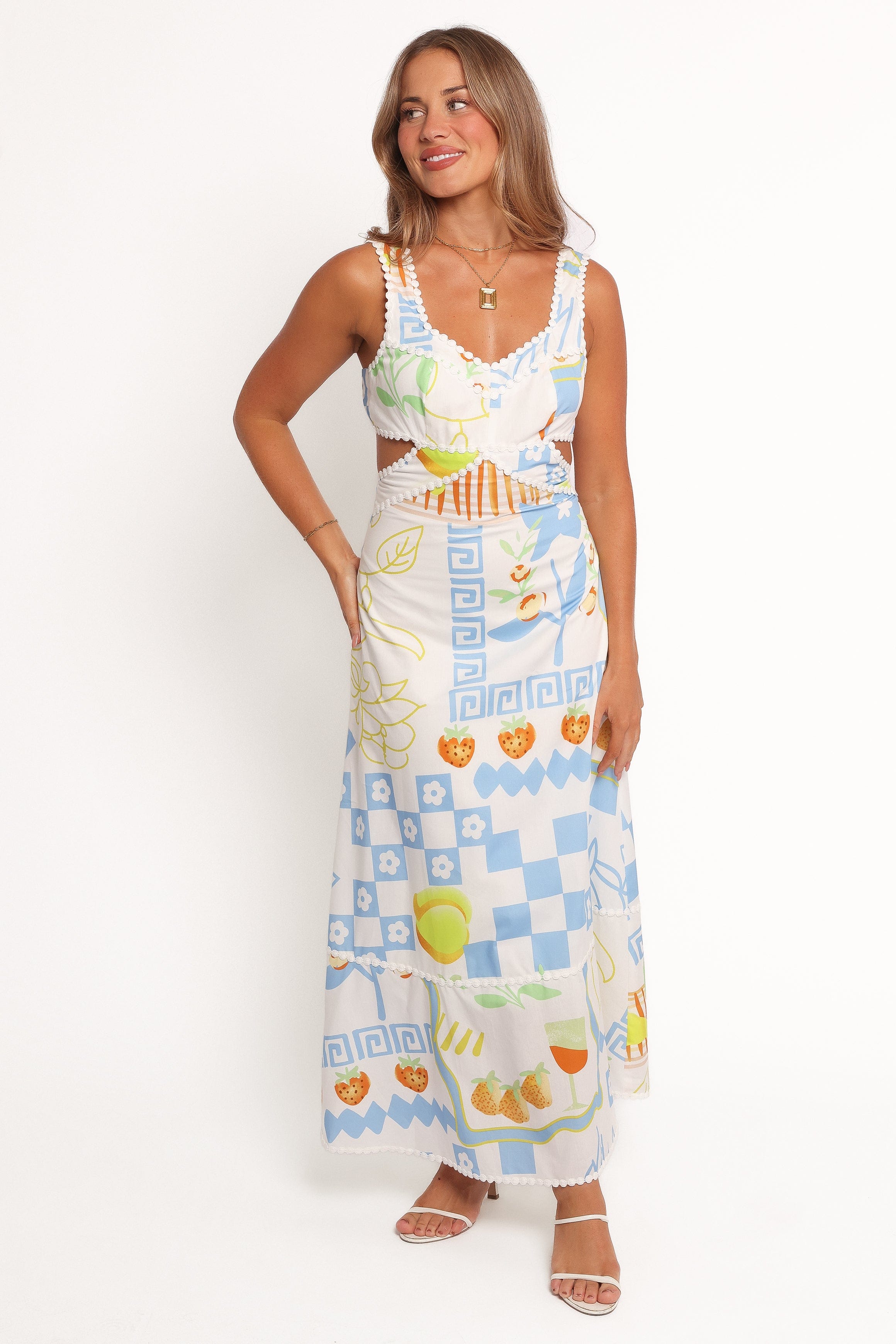 Petal and Pup USA DRESSES Janina Maxi Dress - Multi Print (Hold for Amazon)