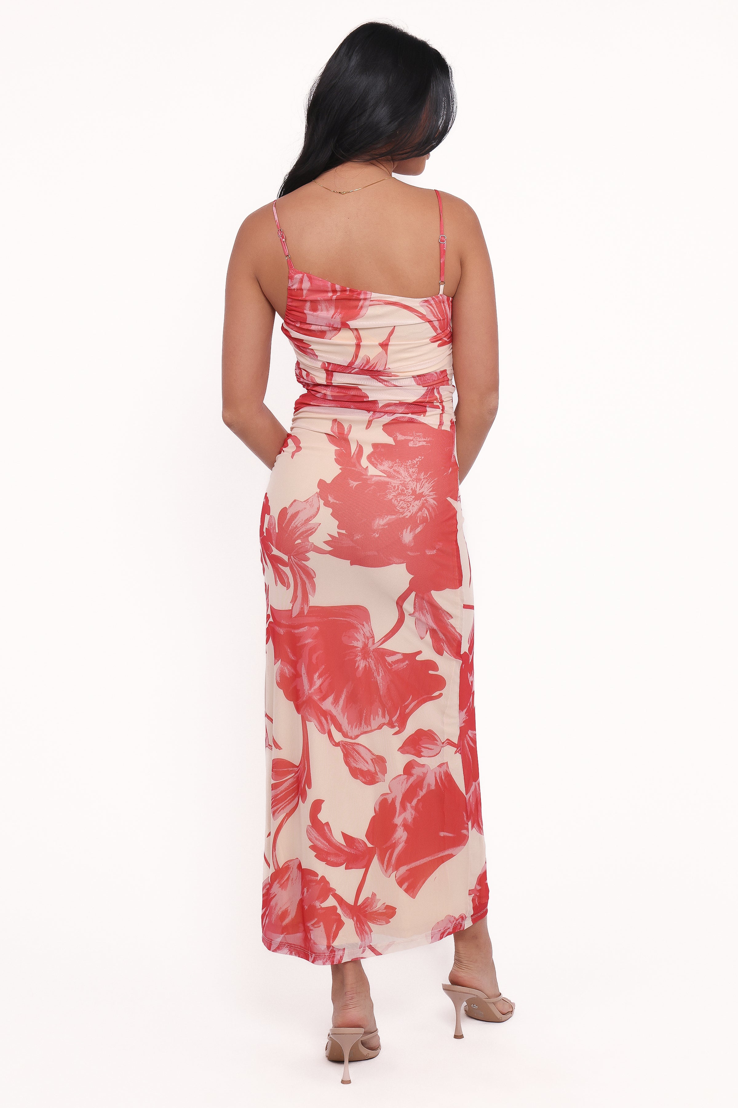 Petal and Pup USA DRESSES Jasmine Maxi Dress - Red Floral