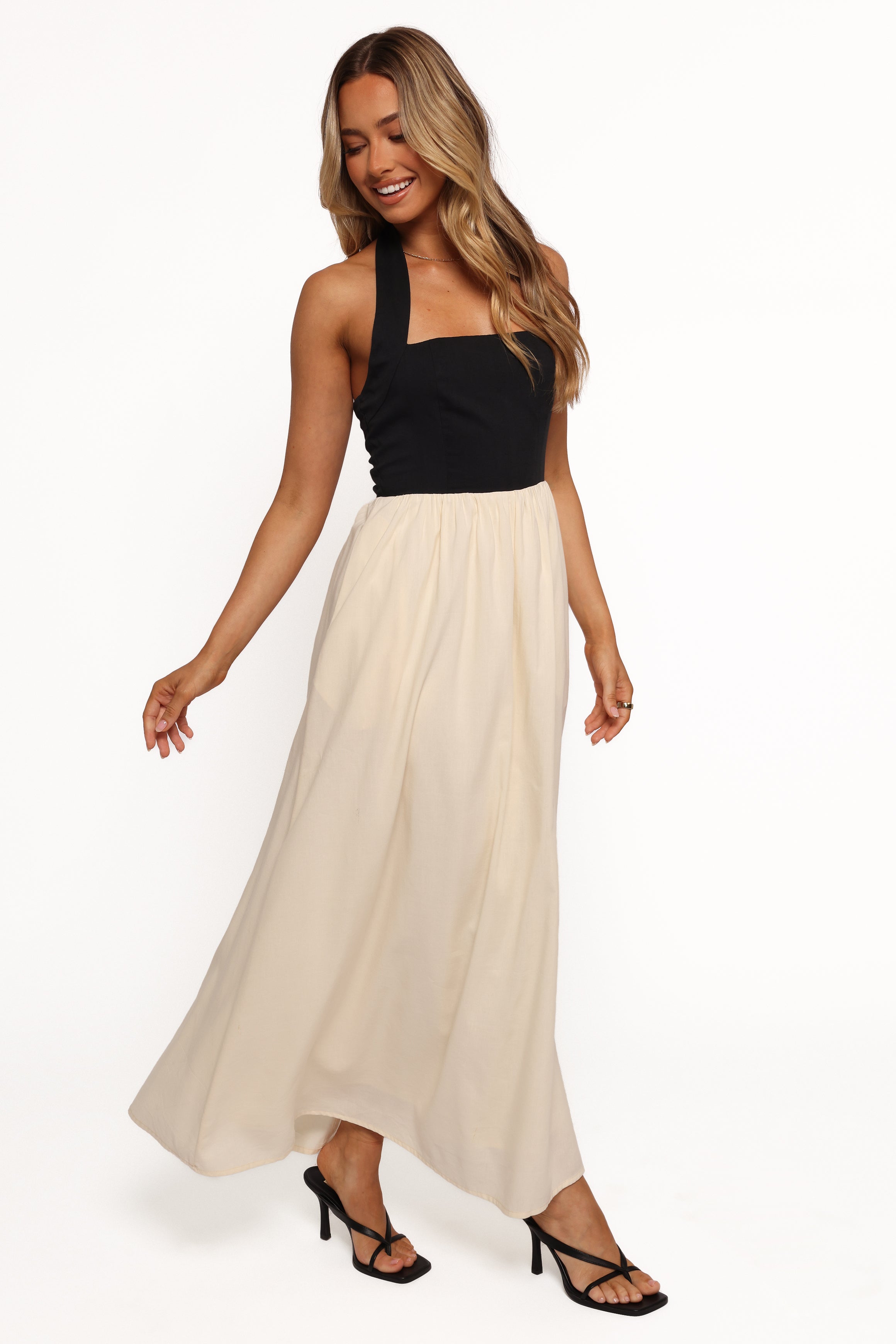 Petal and Pup USA DRESSES Jayden Maxi Dress - Black Cream