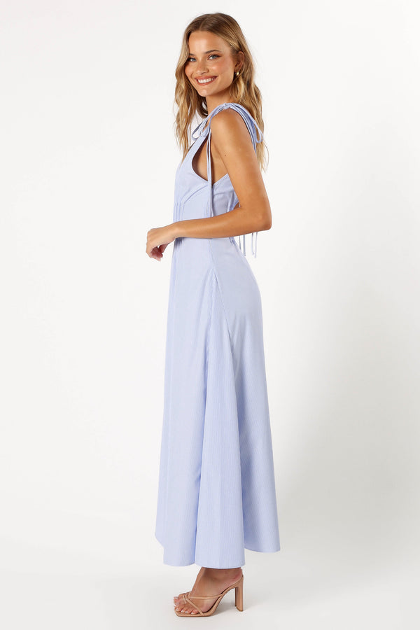 Petal and Pup USA DRESSES Jaynie Maxi Dress - Blue Stripe