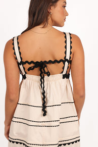 Petal and Pup USA DRESSES Jeanie Midi Dress - Natural