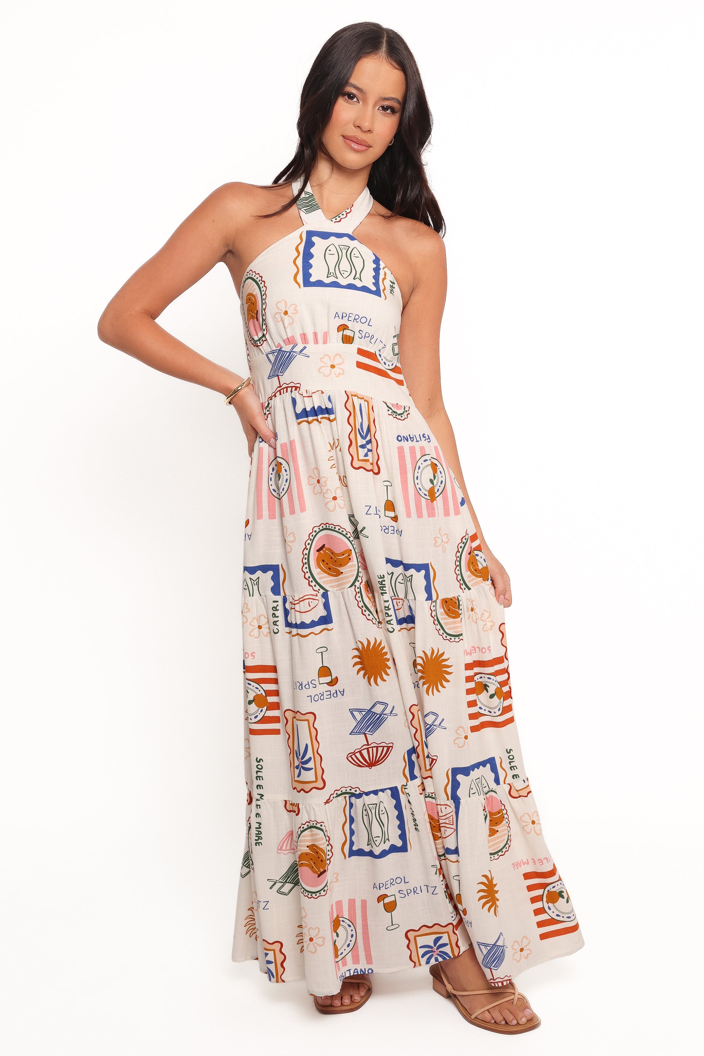 Petal and Pup USA DRESSES Jelena Maxi Dress - Ocean Oasis