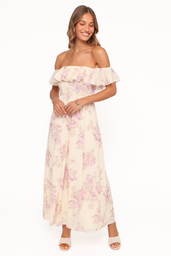 Petal and Pup USA DRESSES Jemira Maxi Dress - Lavender Floral
