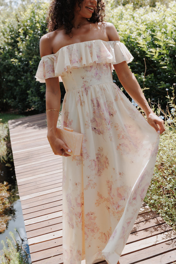 Petal and Pup USA DRESSES Jemira Maxi Dress - Lavender Floral