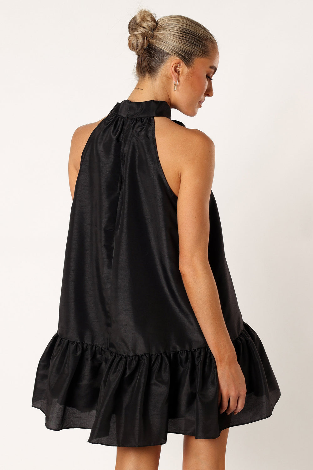 Jenna Halterneck Mini Dress - Black - Petal & Pup USA