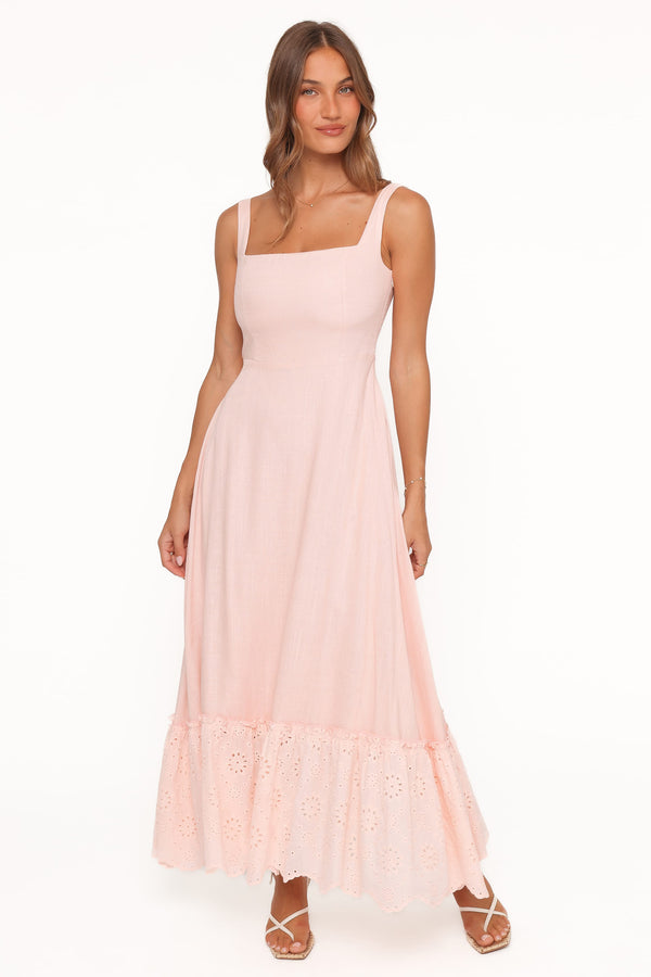 Caroline Maxi Dress - Pastel Pink Floral | Petal & Pup USA Caroline Maxi Dress - Pastel Pink Floral | Petal & Pup USA
