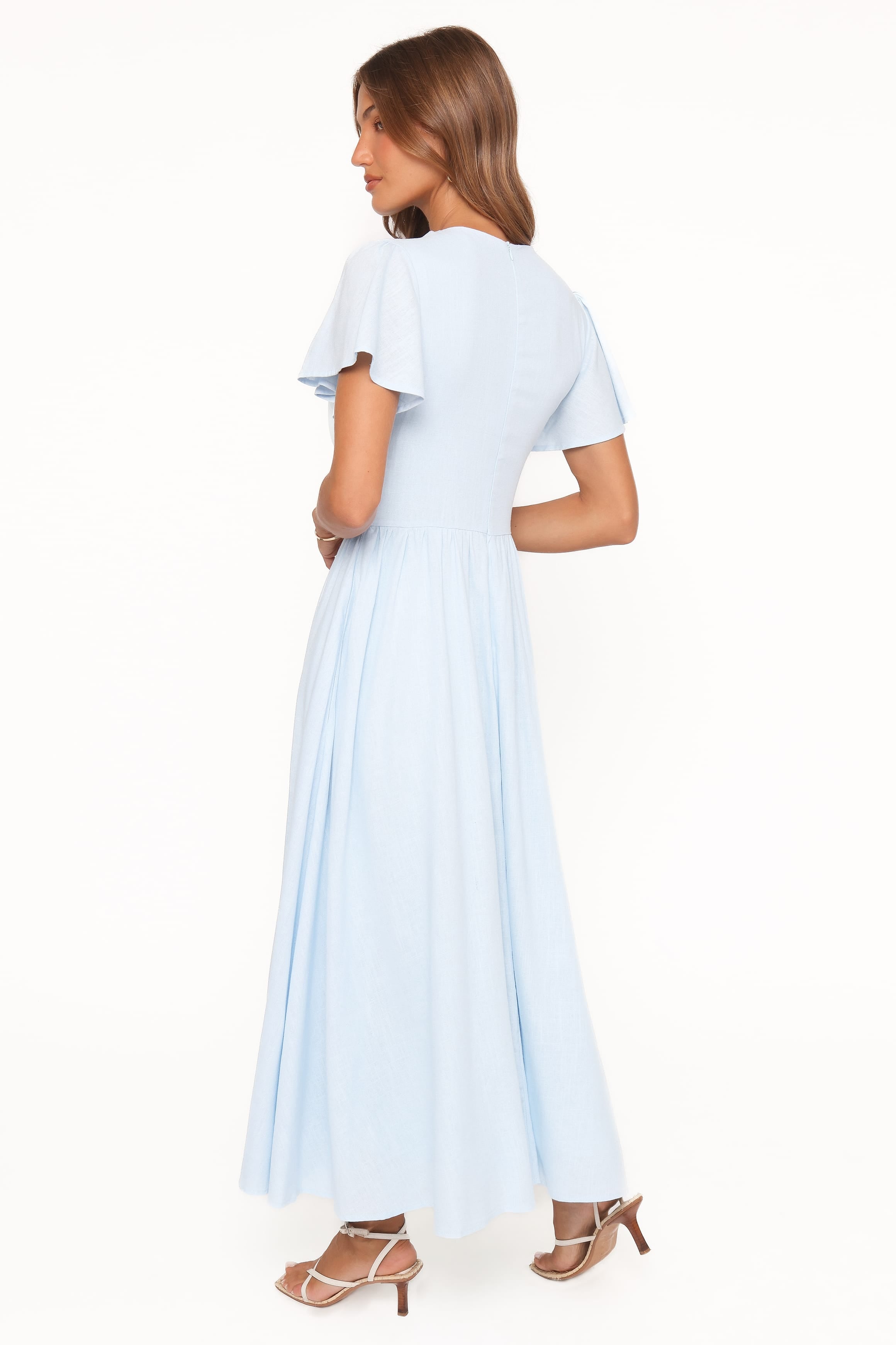 Petal and Pup USA DRESSES Jessima Midi Dress - Pale Blue