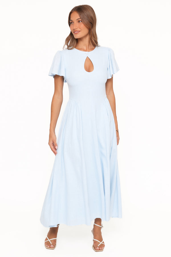 Petal and Pup USA DRESSES Jessima Midi Dress - Pale Blue