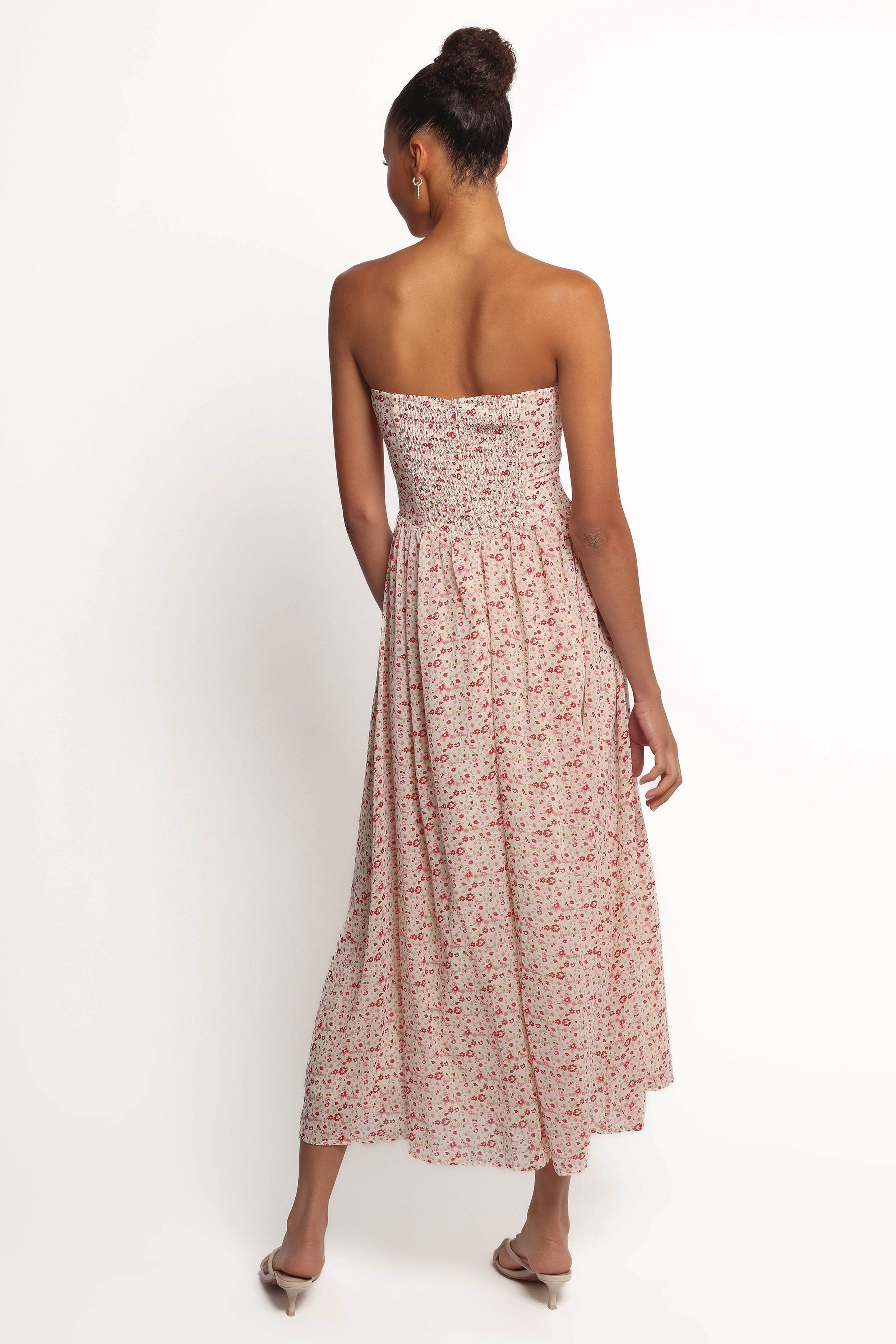 Petal and Pup USA DRESSES Jody Strapless Maxi Dress - Floral (Hold for Rack)