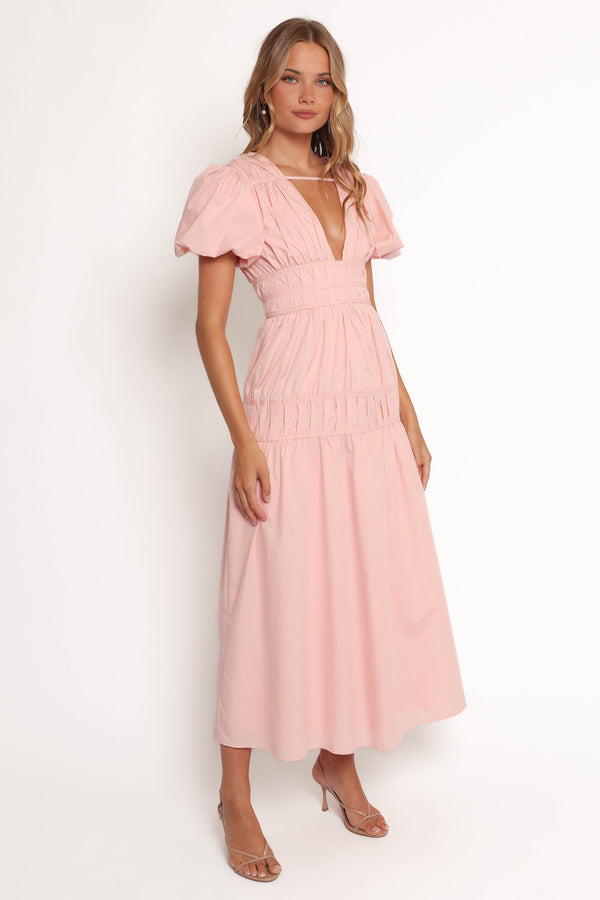 Addie Midi Dress - Light Pink
