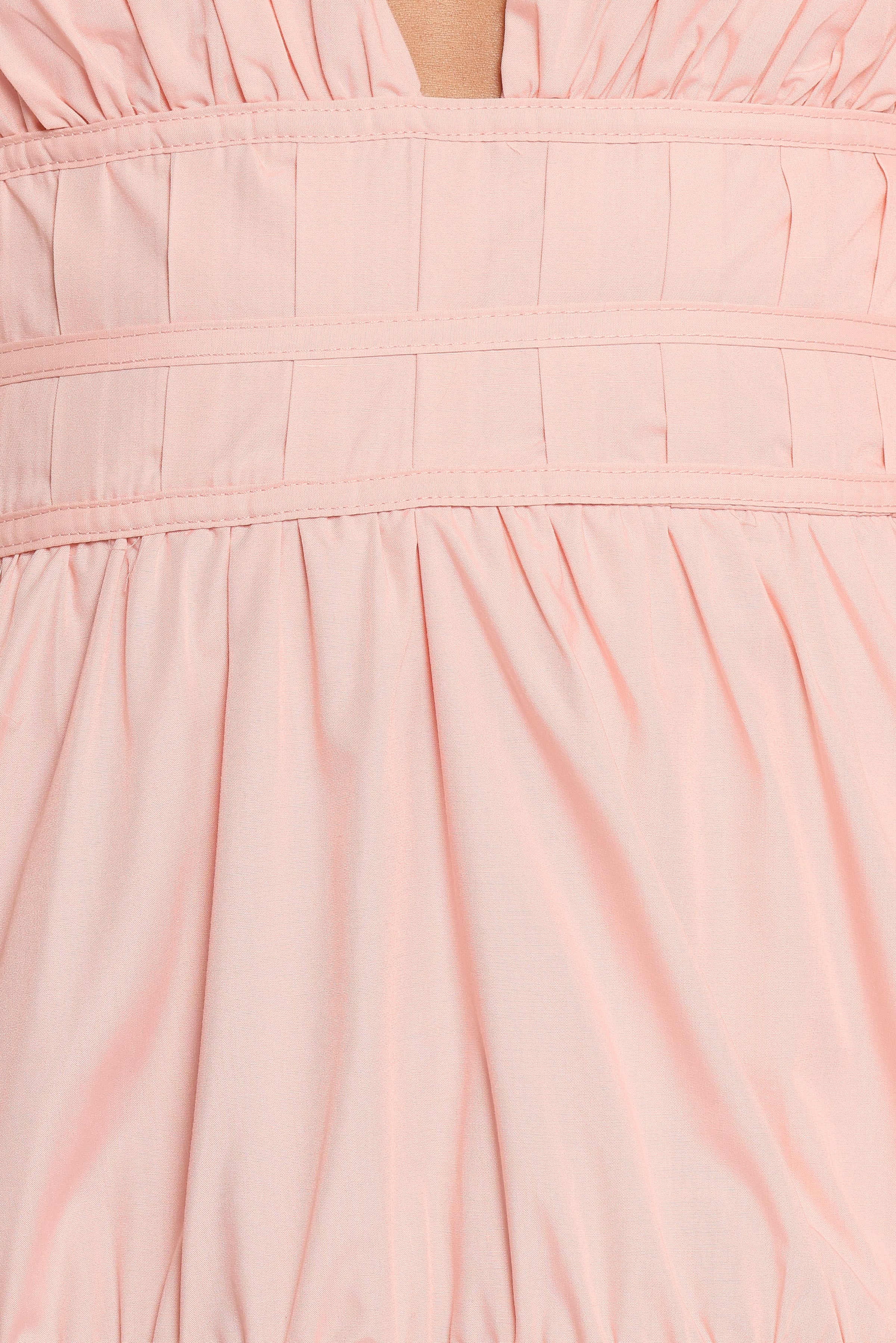 Petal and Pup USA DRESSES Joedy Puff Sleeve Midi Dress - Pale Pink (Hold for Rack)