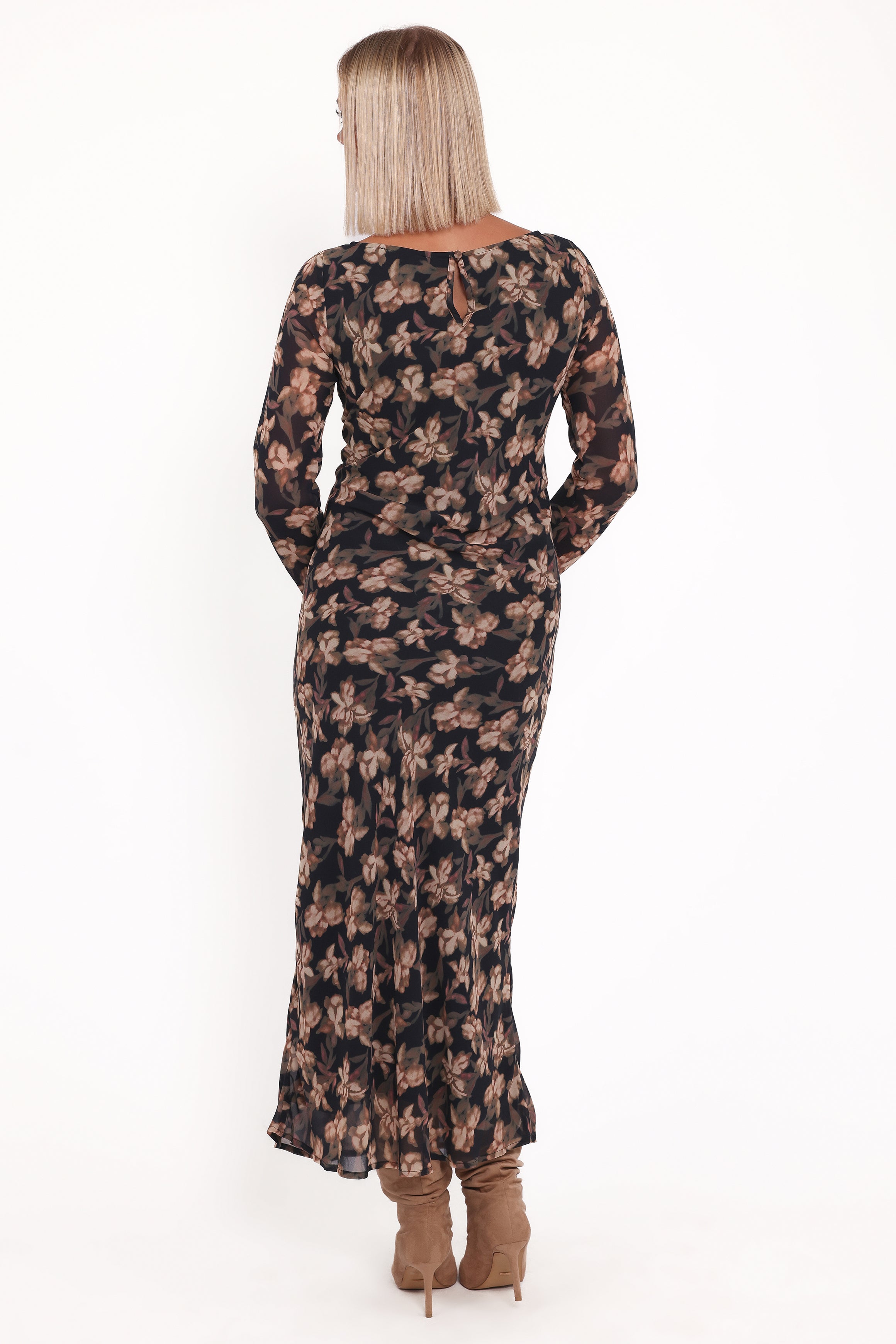 Petal and Pup USA DRESSES Joran Midi Dress - Fired Bloom