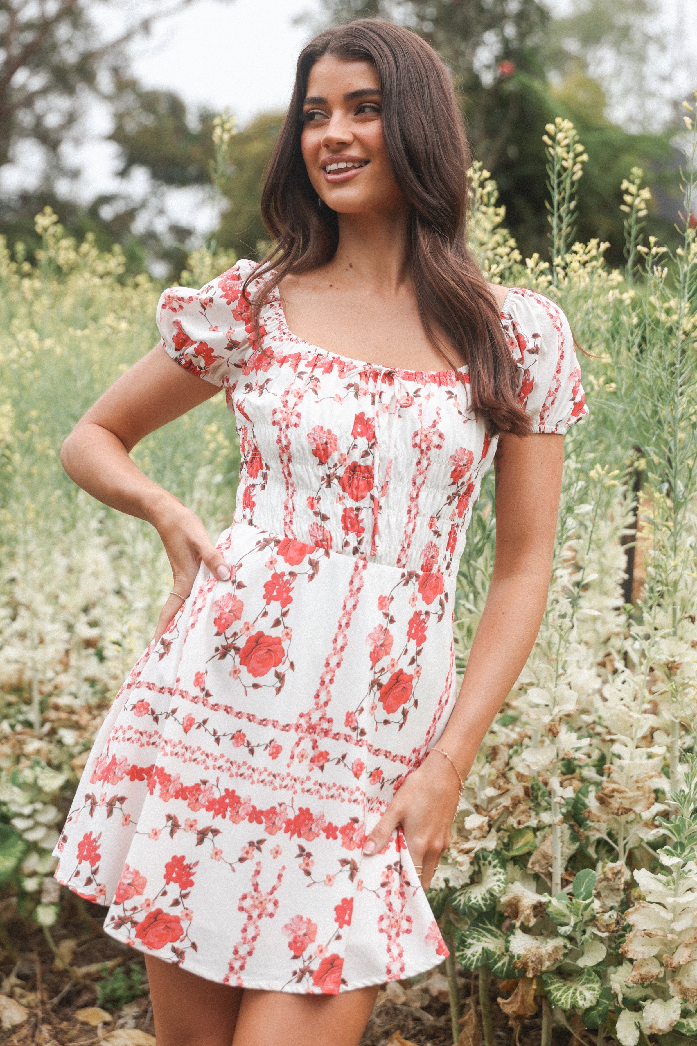 Petal and Pup USA DRESSES Jorja Mini Dress - Red Rose