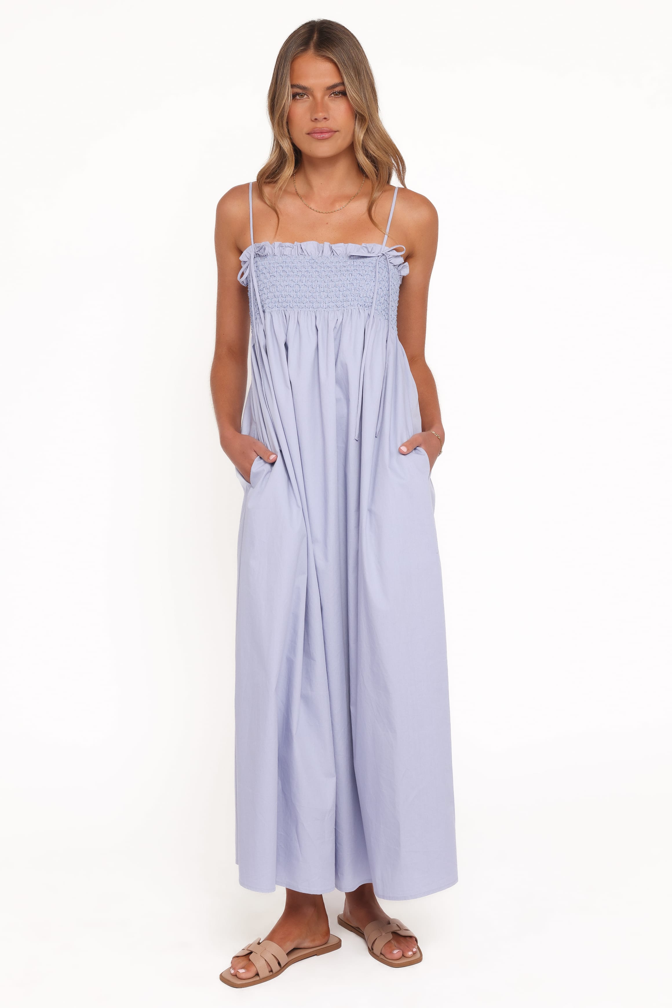Petal and Pup USA DRESSES Josie Maxi Dress - Cornflower Blue