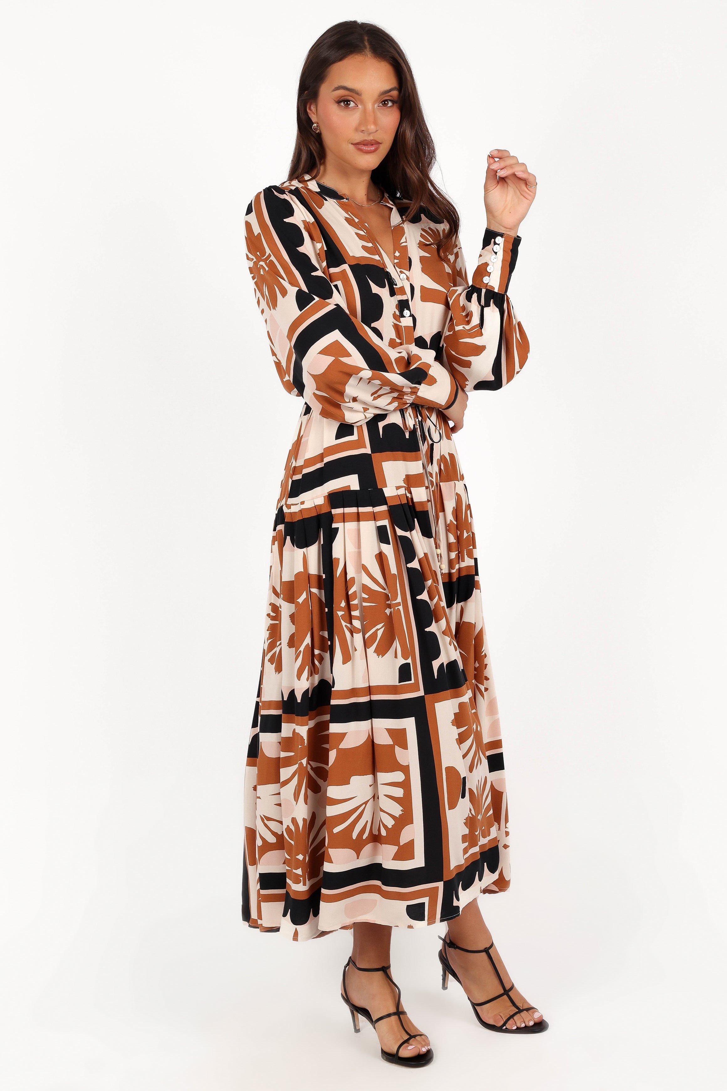 Petal and Pup USA DRESSES Jules Long Sleeve Dress - Multi