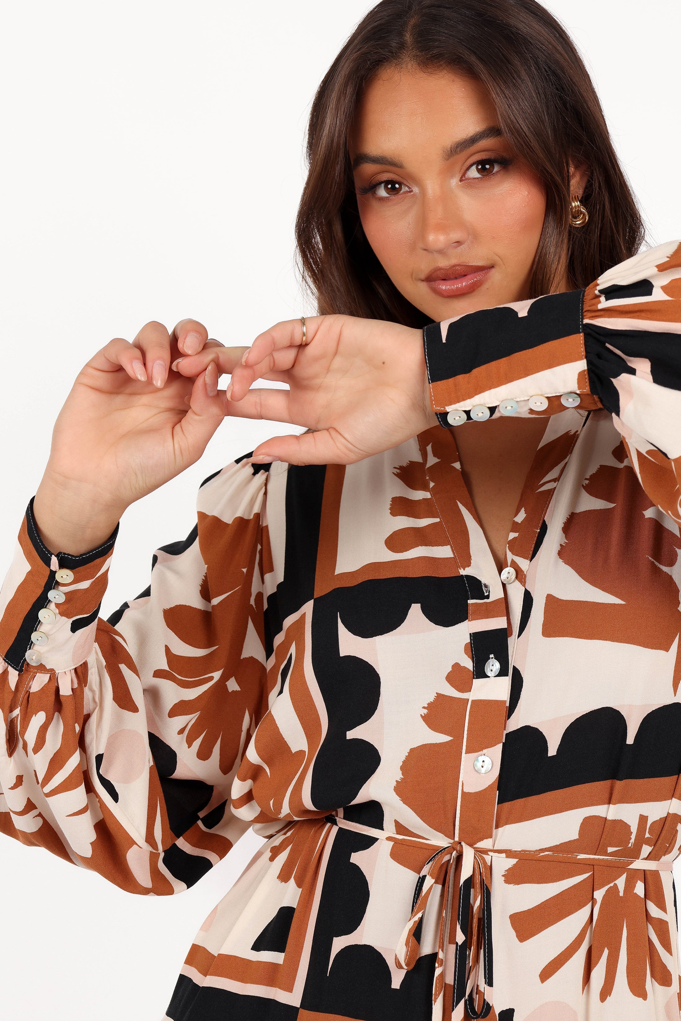 Petal and Pup USA DRESSES Jules Long Sleeve Dress - Multi