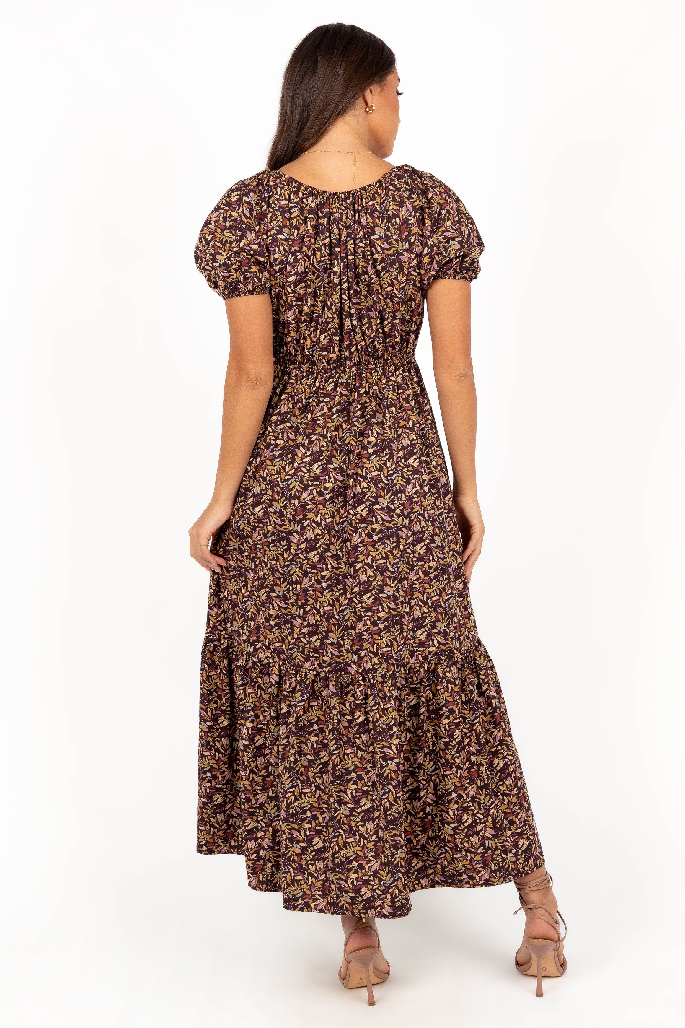 Petal and Pup USA DRESSES Juliana Maxi Dress - Plum Floral