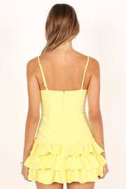 Petal and Pup USA DRESSES Junee Mini Dress - Lemon