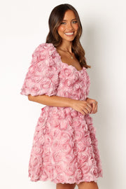 Petal and Pup USA DRESSES Kaden Textured Mini Dress - Rose