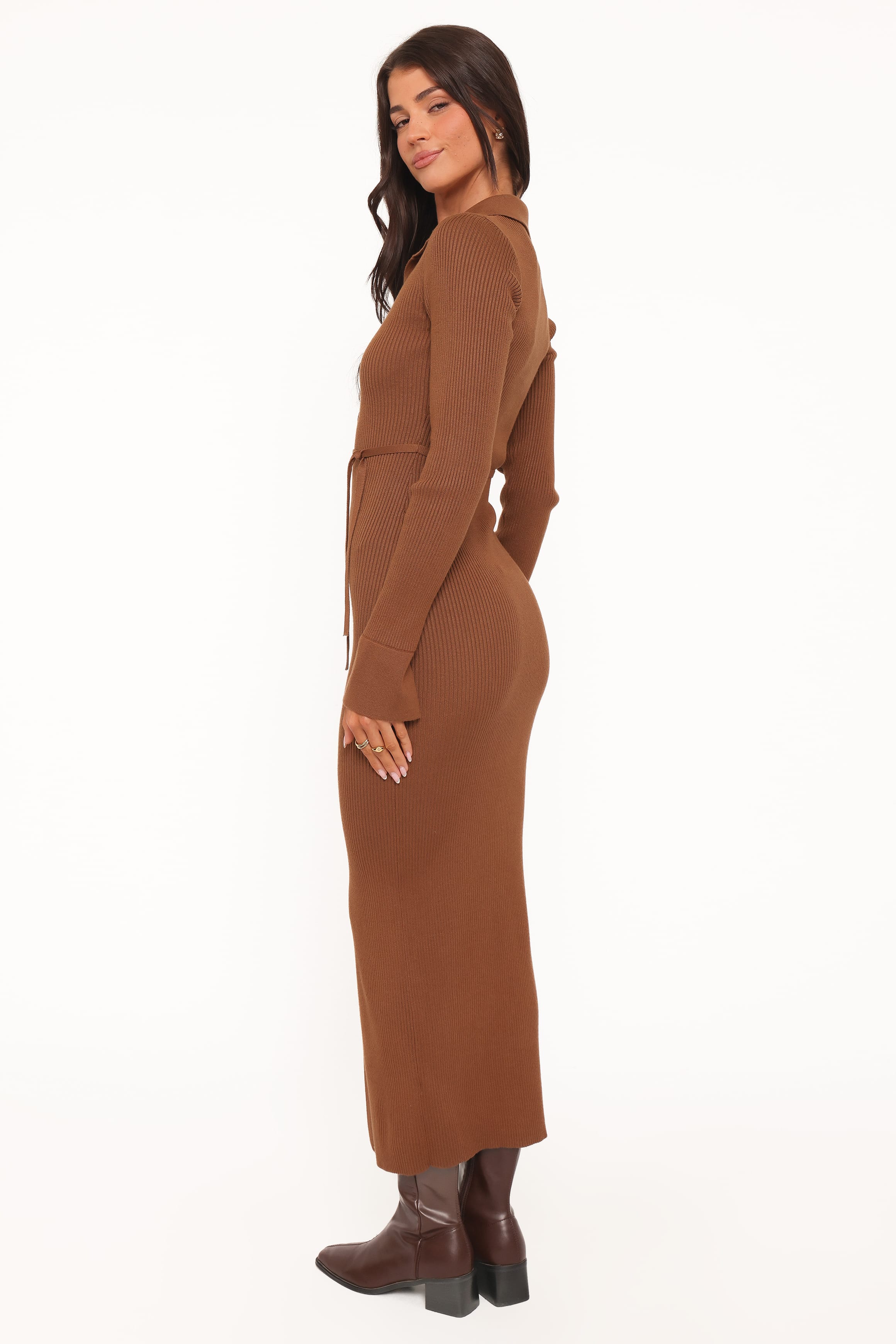 Petal and Pup USA DRESSES Kadi Maxi Dress - Brown
