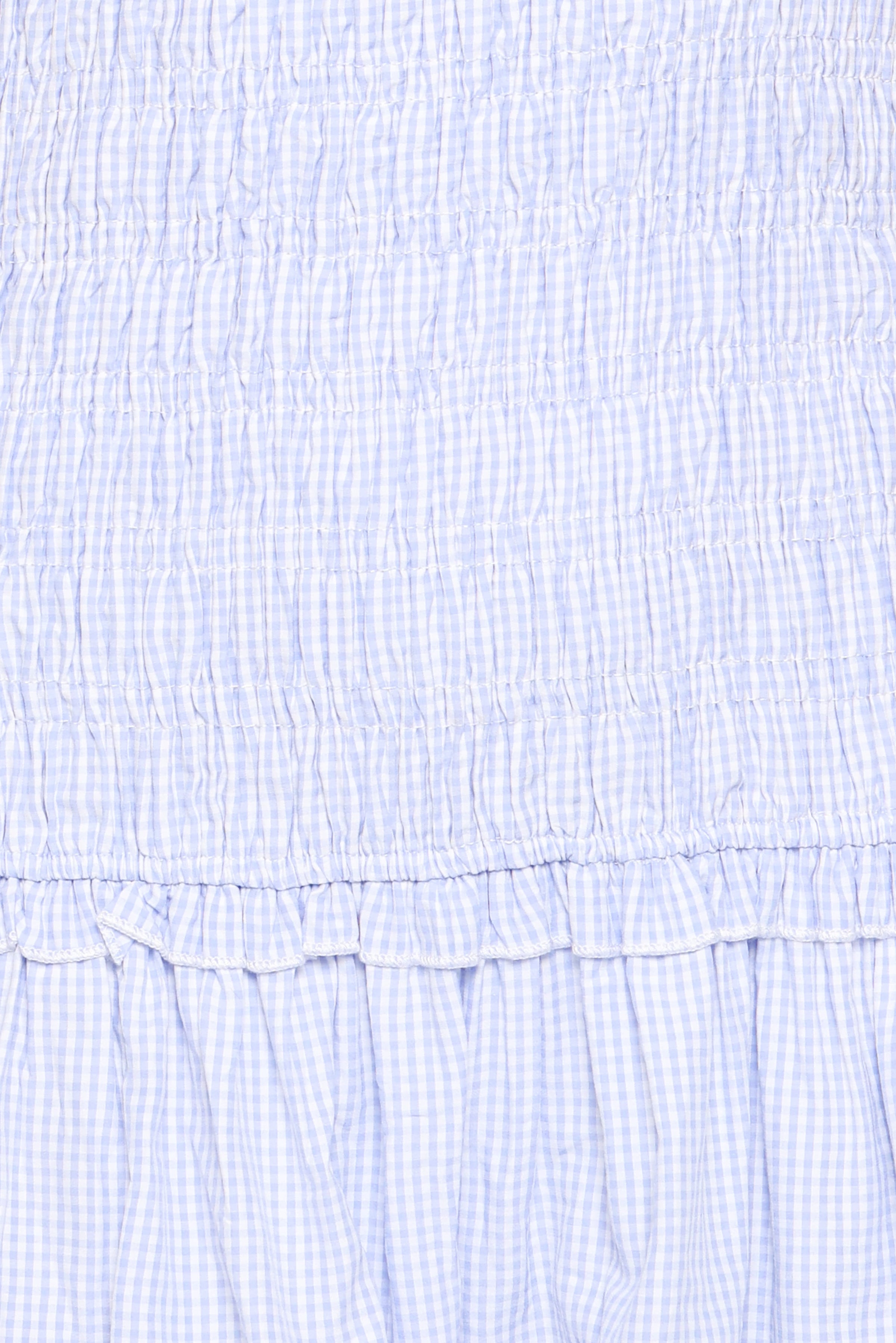 Petal and Pup USA DRESSES Kaelyn Gather Mini Dress - Blue Gingham