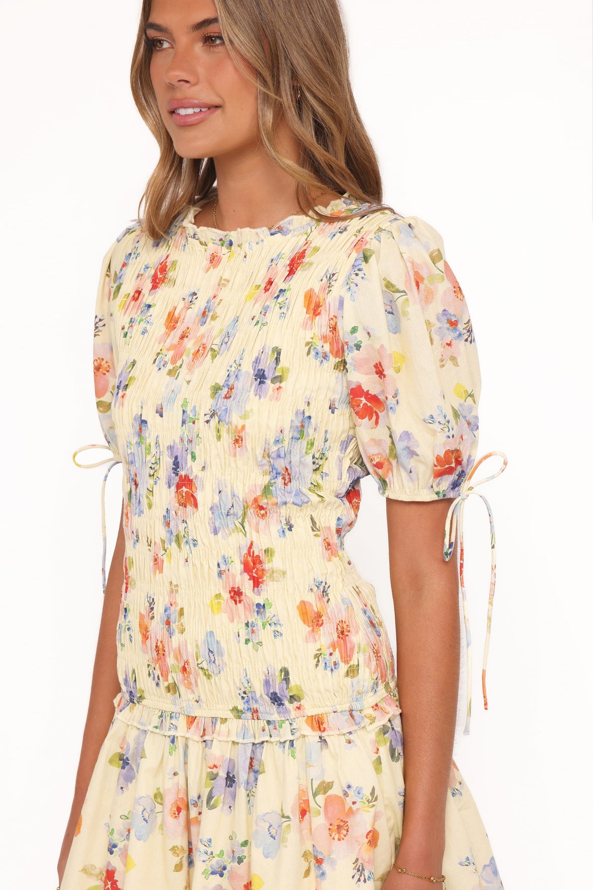 Kaelyn Gather Mini Dress