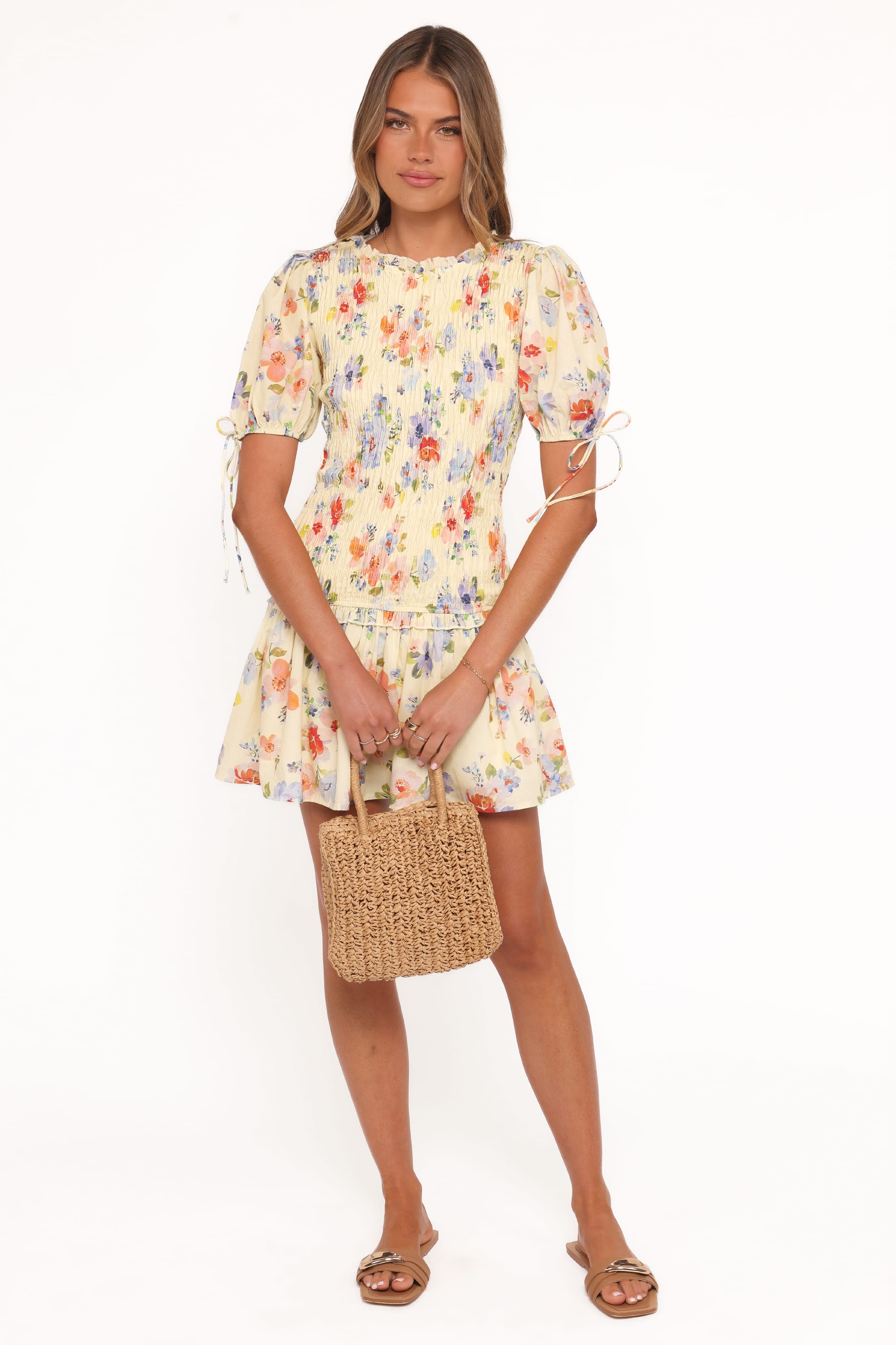 Kaelyn Gather Mini Dress Kaelyn Gather Mini Dress