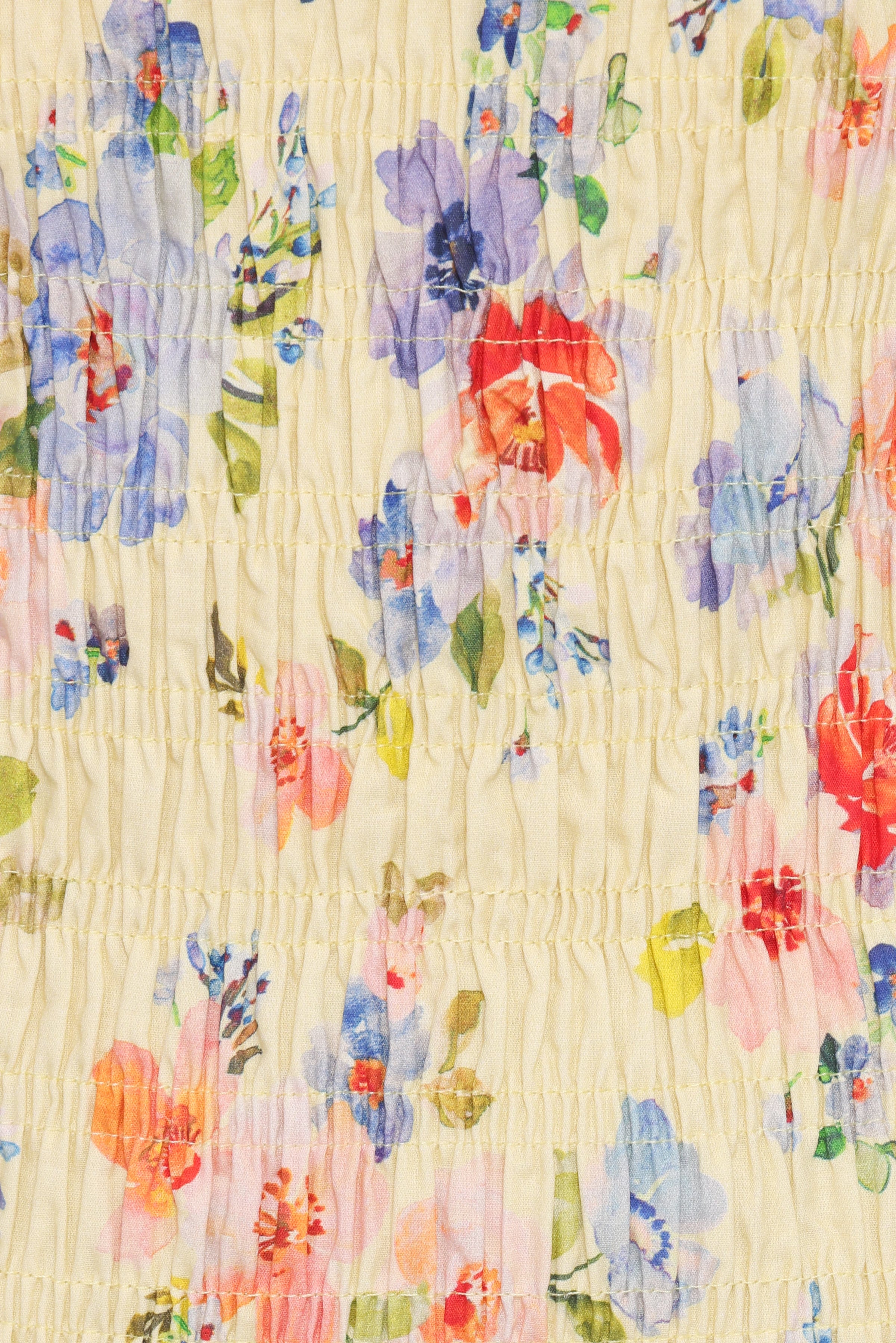 Petal and Pup USA DRESSES Kaelyn Gather Mini Dress - Yellow Floral