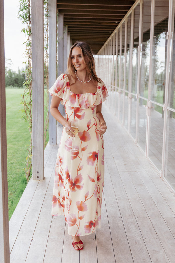 Talyne Maxi Dress - Pink Floral