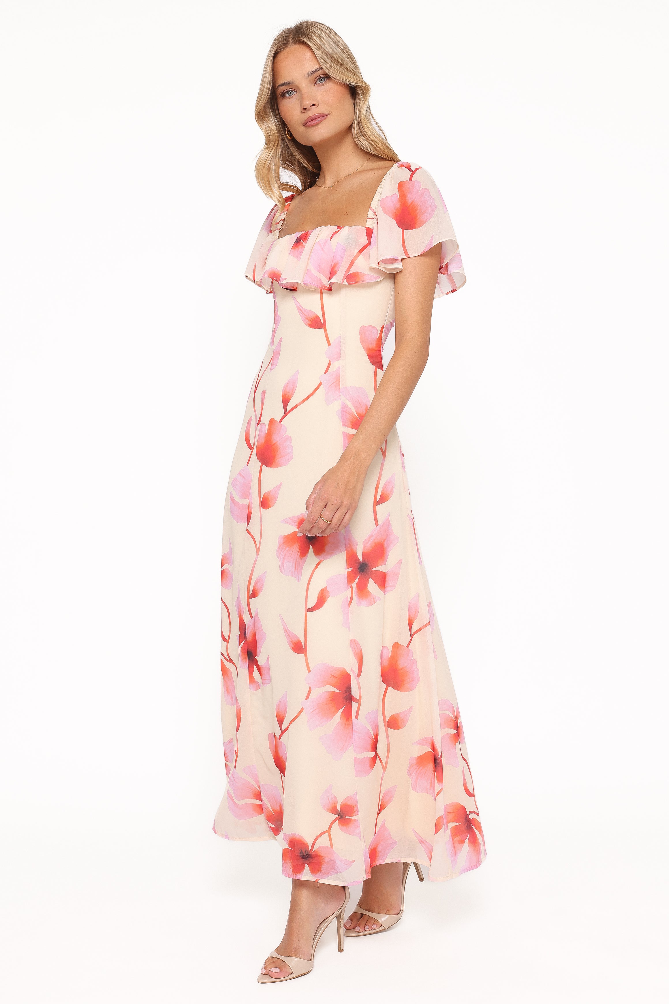 Petal and Pup USA DRESSES Kamie Maxi Dress - Pink Floral