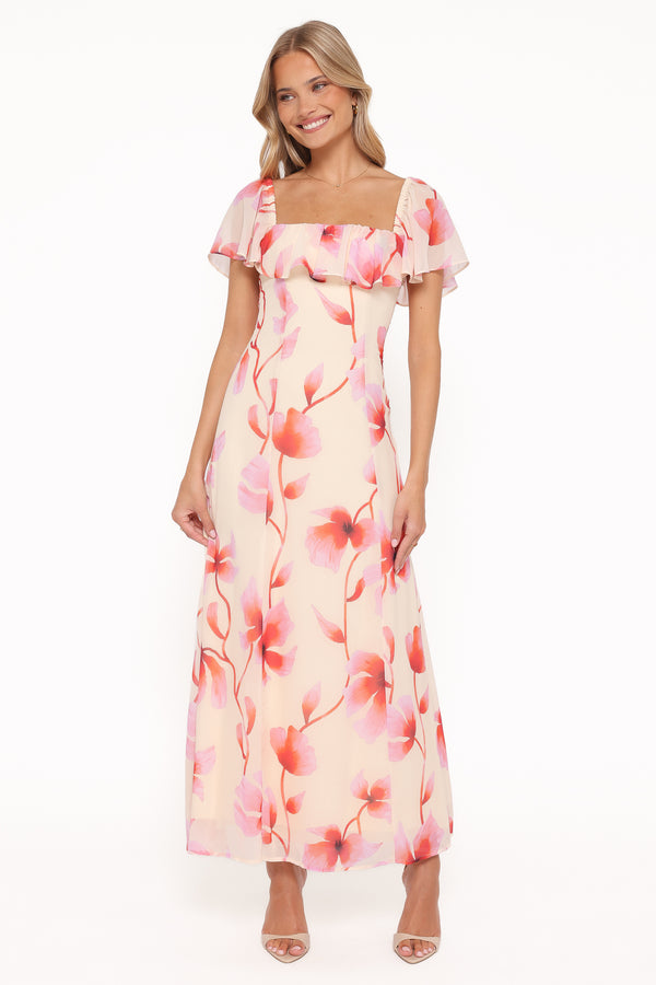 Petal and Pup USA DRESSES Kamie Maxi Dress - Pink Floral