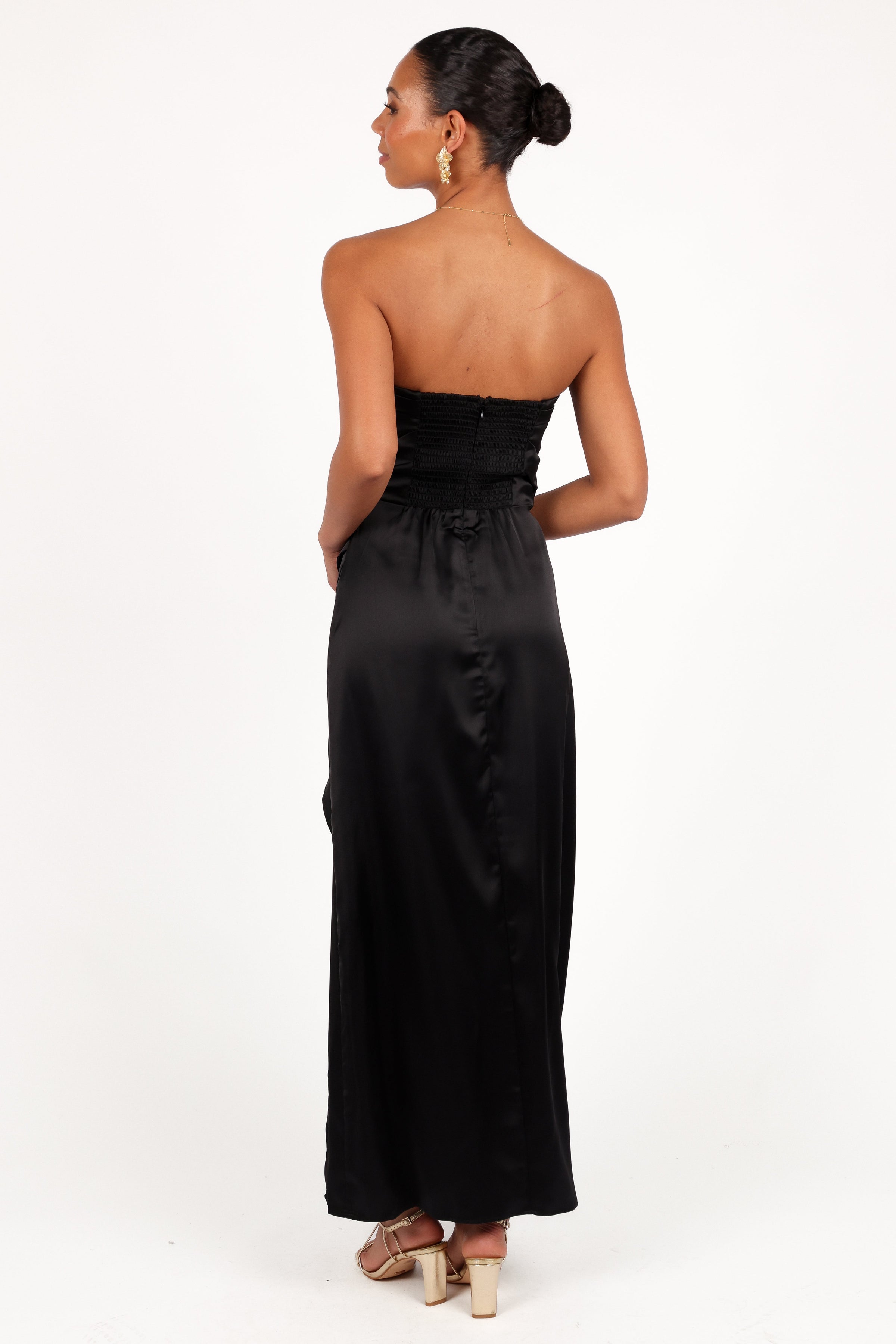 Petal and Pup USA DRESSES Kara Strapless Maxi Dress - Black
