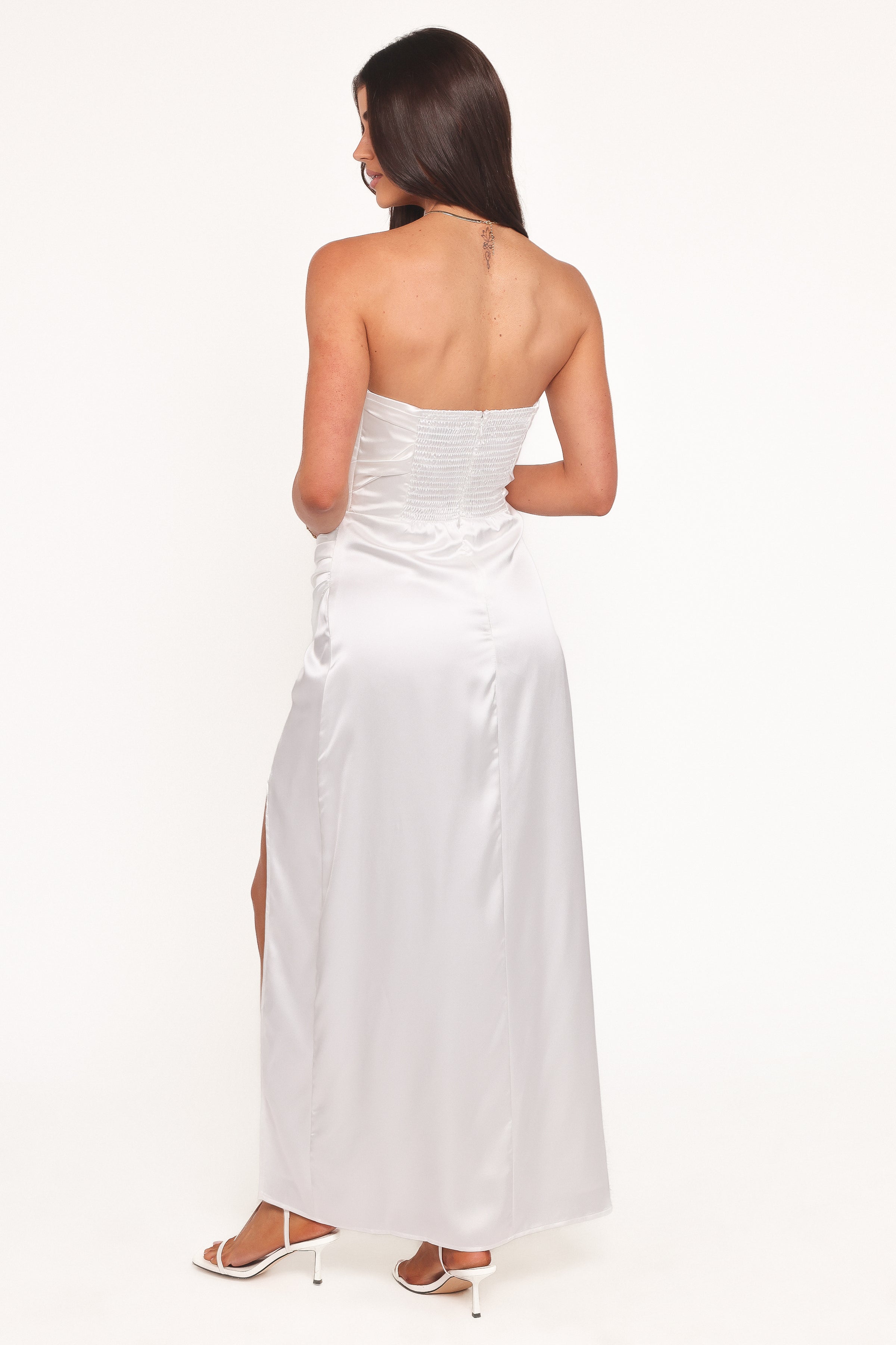 Petal and Pup USA DRESSES Kara Strapless Maxi Dress - White